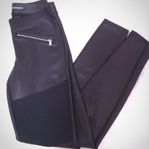 Faux Moto leather leggings